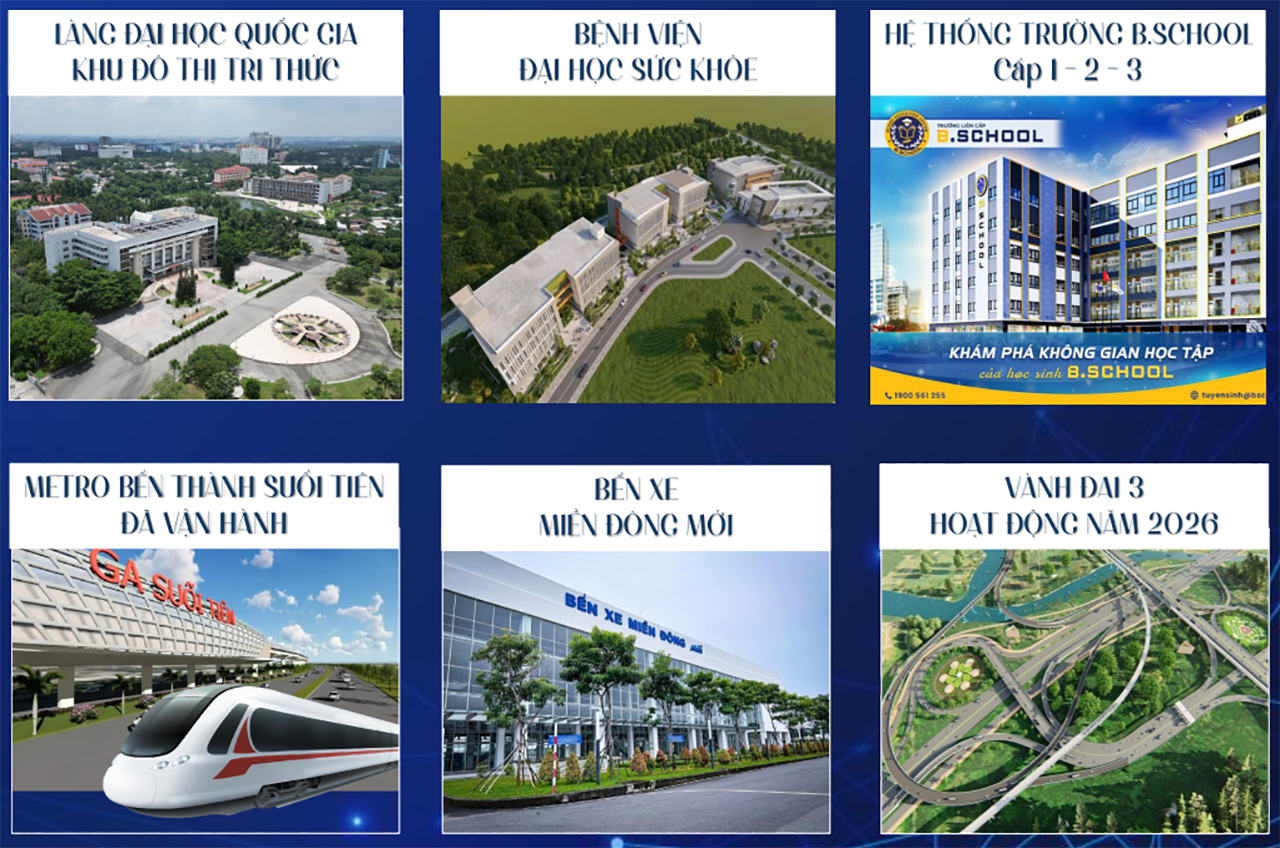 Tiện ích ngoại khu Bcons Center City